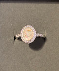 Oval CZ ring