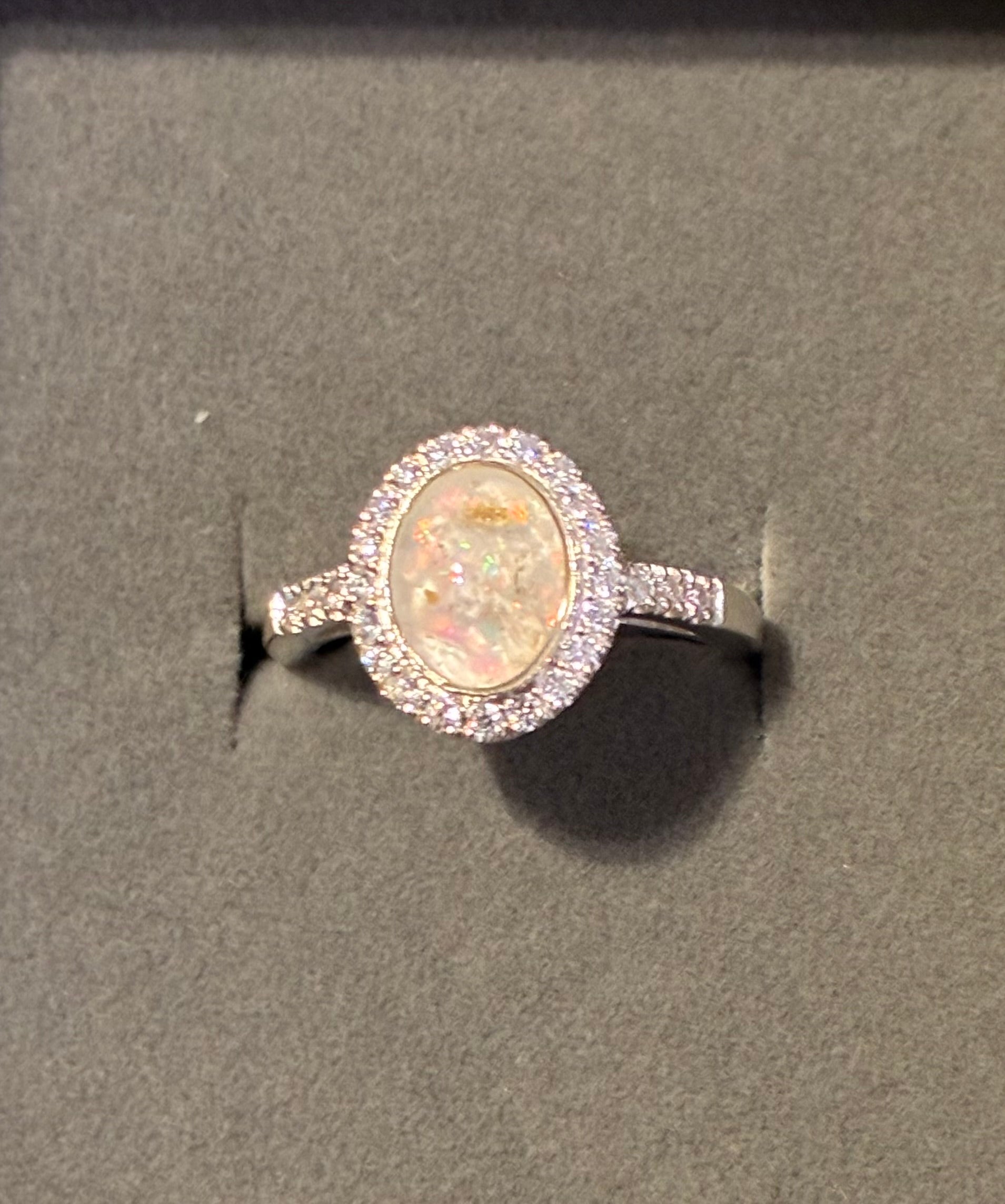 Oval CZ ring