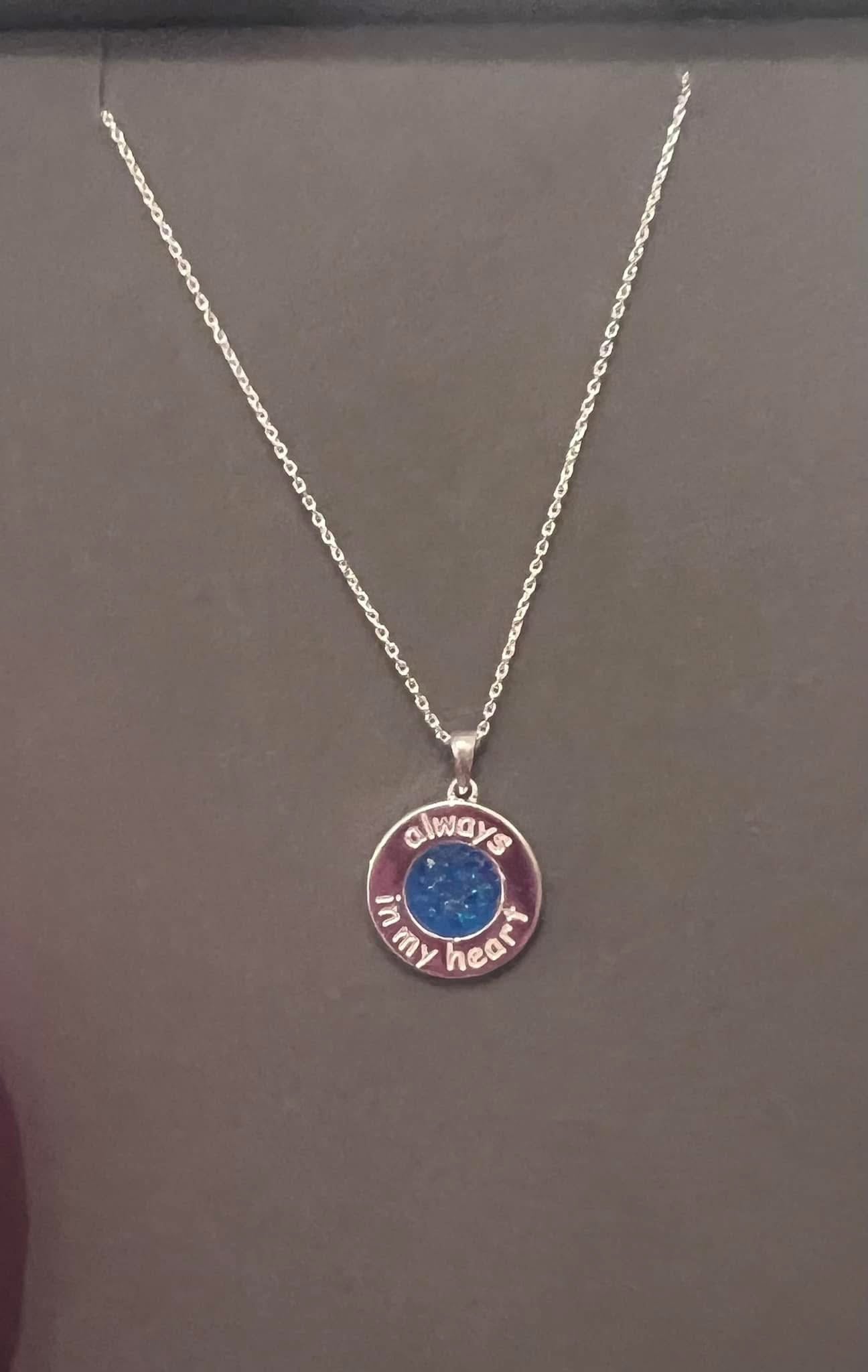Always on my mind circle necklace
