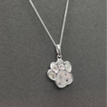 paw print necklace