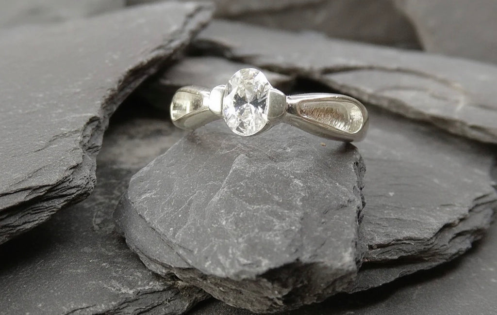 Stunning Solitaire Ring With Shoulder Channels