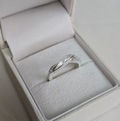 single wave with cz ring