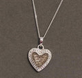 Heart CZ necklace