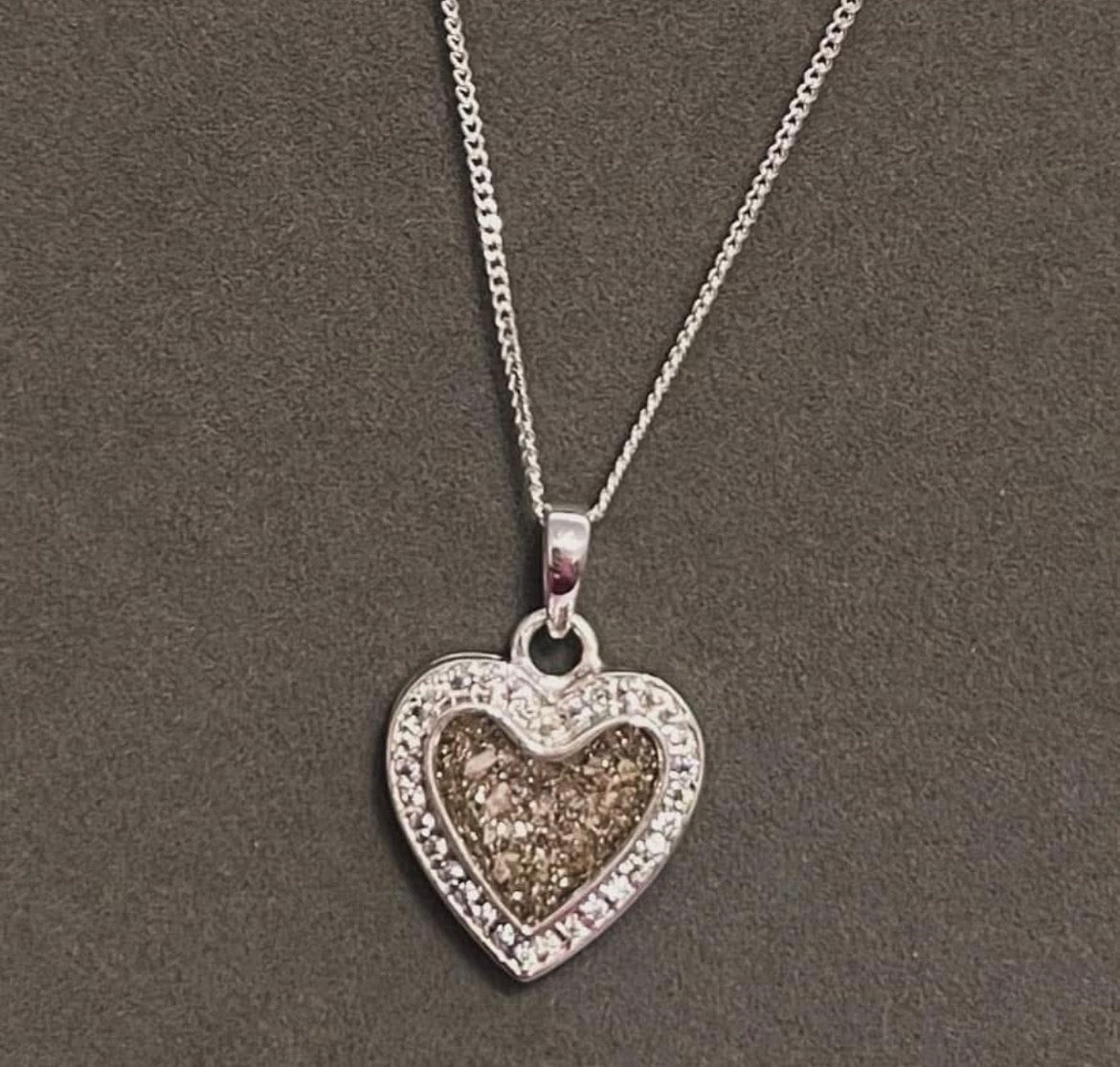 Heart CZ necklace